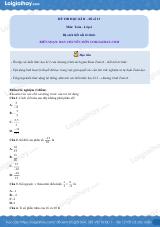 Đề thi học kì 2 Toán 6 - Đề số 13 - Kết nối tri thức